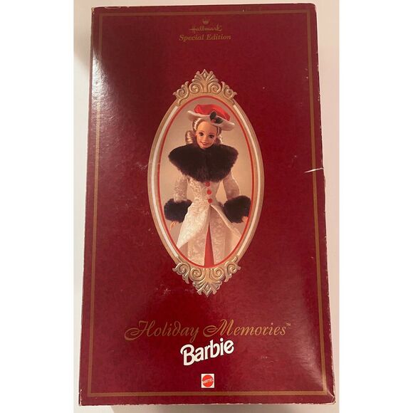 Hallmark Special Edition Holiday Memories Barbie Doll 1995 Best Christmas Wishes - Picture 5 of 11